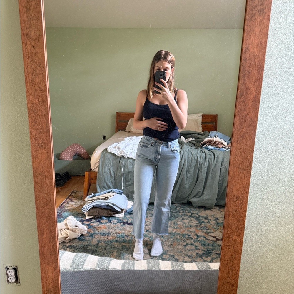 Vintage Levis - Light Wash, Crop flare